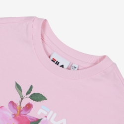Fila Blossom Round Fiu T-shirt Világos Rózsaszín | HU-29790